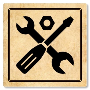 Technická místnost, 80x80mm, pergamen, Utah